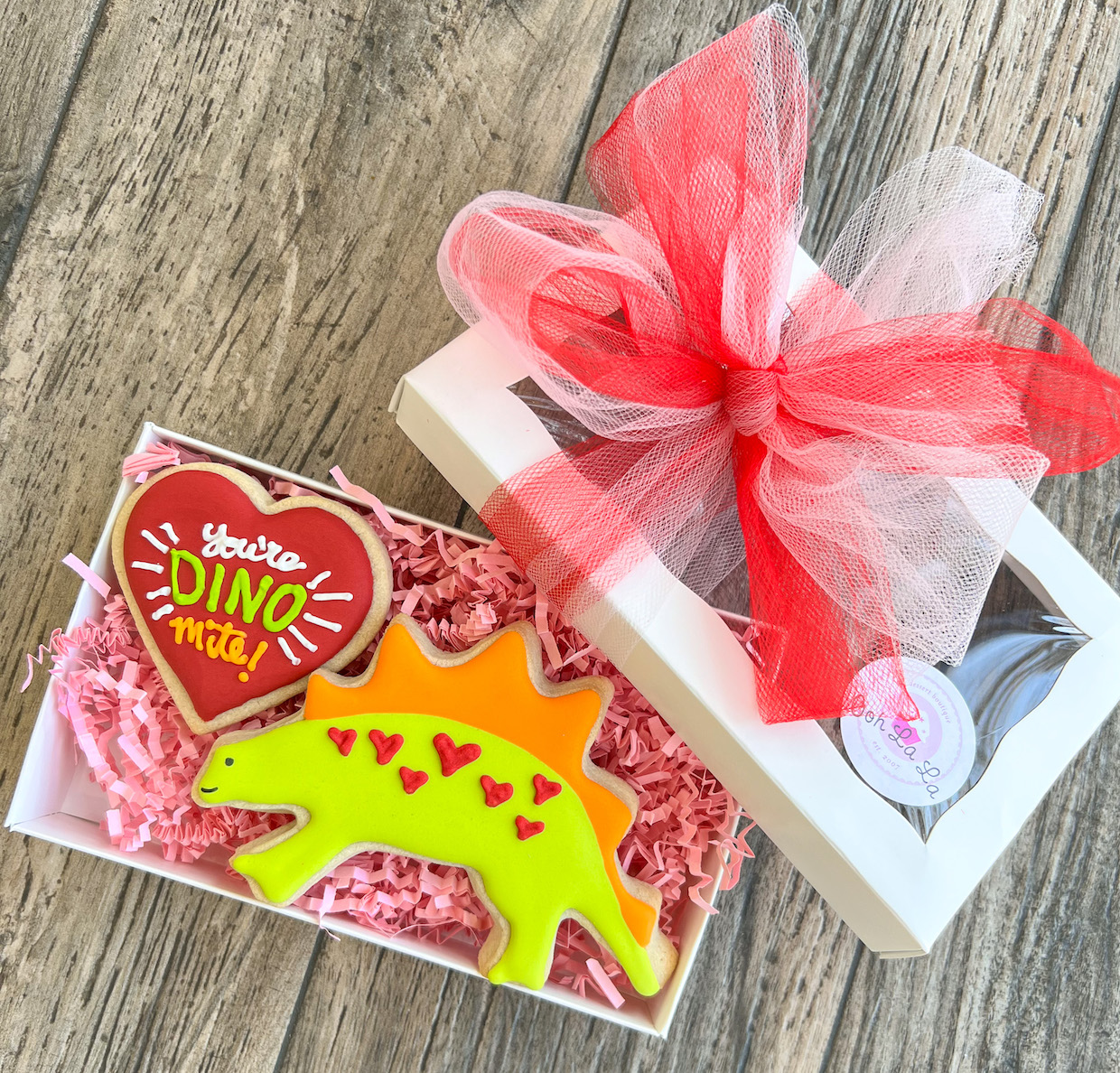 Valentine's Dino Cookies